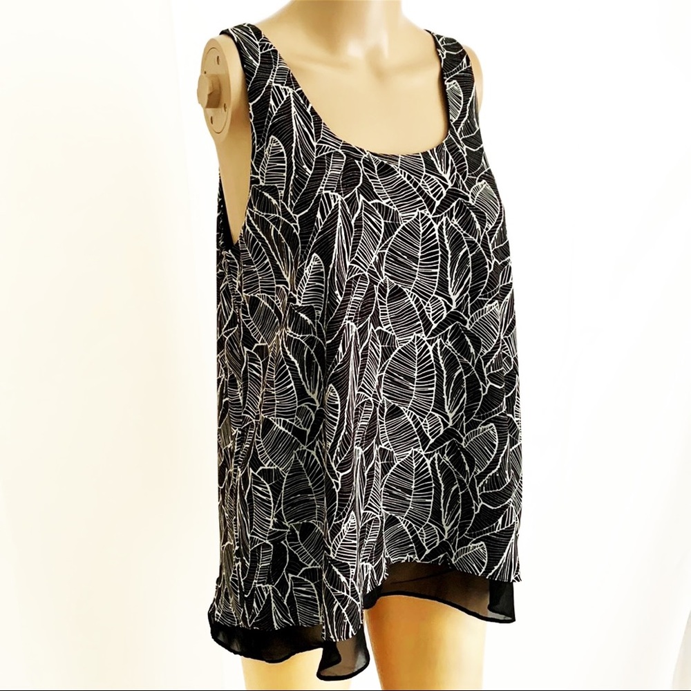 LOFT Leaf Print Layered Tank - Picture 12 of 15